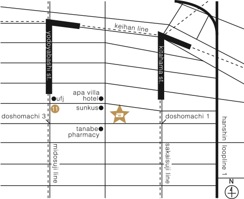 大阪営業所案内図